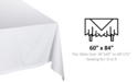 Design Imports Poly Tablecloth 60" x 84"